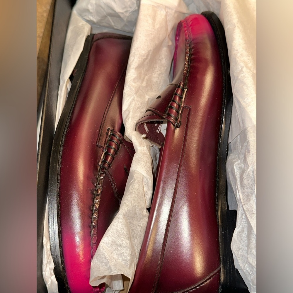 G.H. Bass & Co. Burgundy Ombre Whitney Loafers